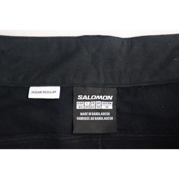 Salomon LC1828100 Women's Sz 10 Deep Black Wayfarer Warm Winter Pants - Picture 3 of 12